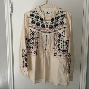 Johnny Was Embroidered Top